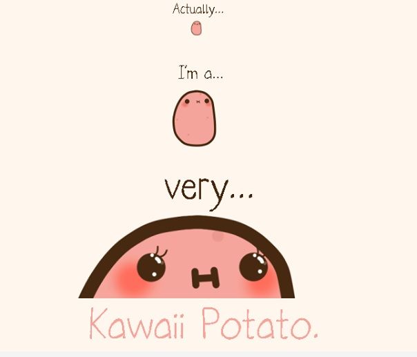 Résultat de recherche d'images pour "potato kawaii"