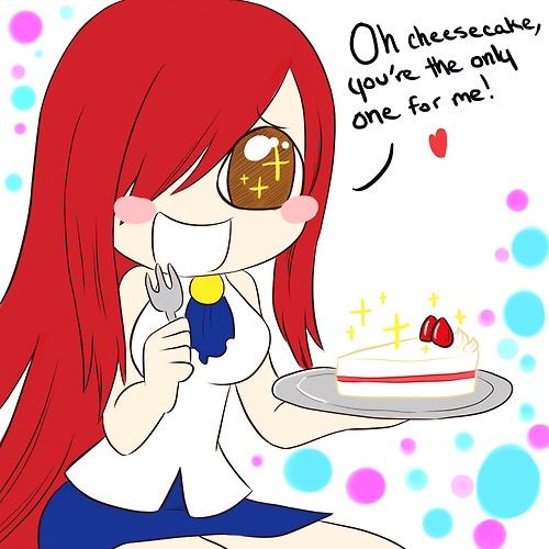 Erza X Cake Wiki Anime Amino 