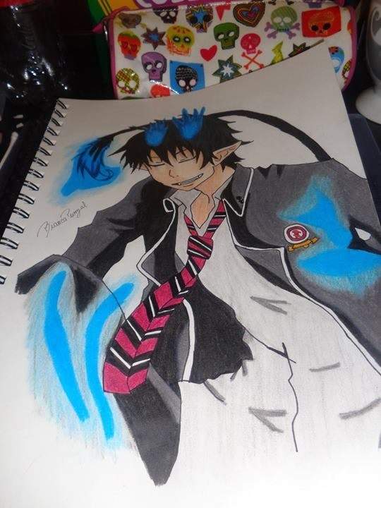 Rin Okumura From Blue Exorcist Drawing Anime Amino