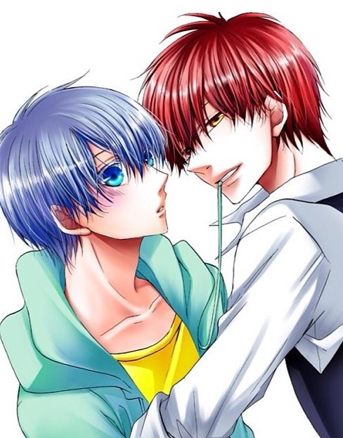 Always Guys With Blue And Red Hair Anime Amino