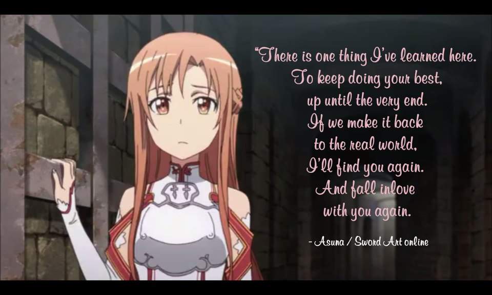 SAO Quotes Wiki Anime Amino