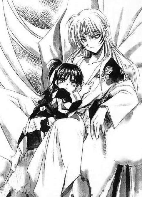 Sesshomaru and Rin.