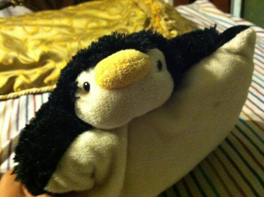 pee wee penguin pillow pet