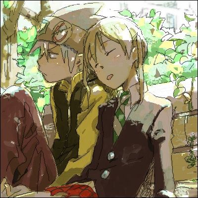 maka and kid kiss