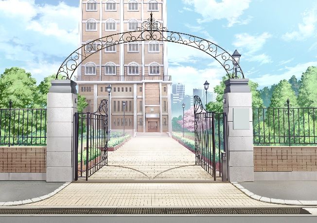 Image result for anime school gate