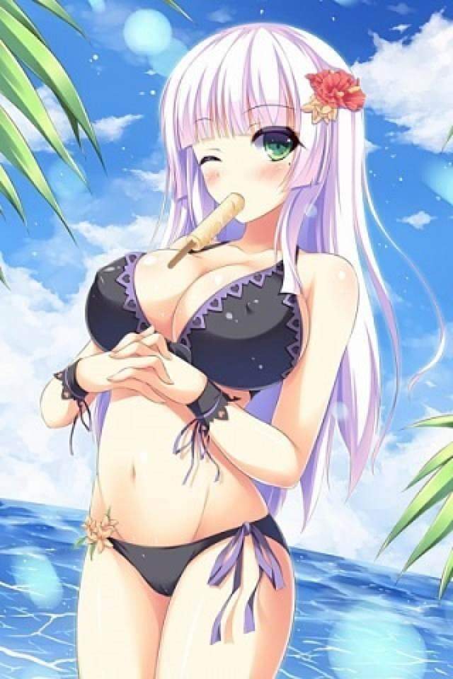 Anime girls bikini nipples