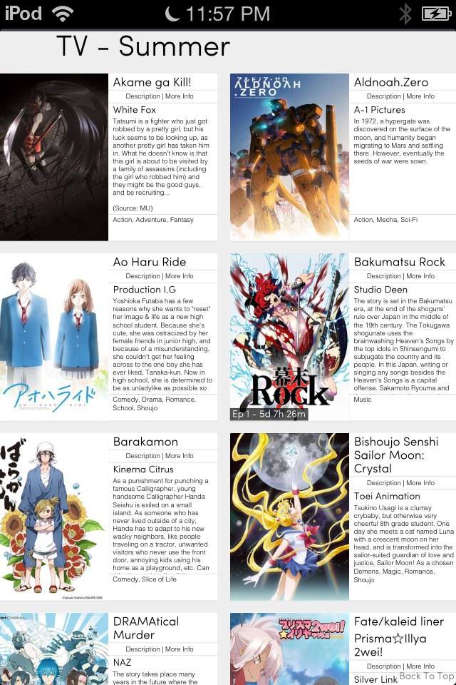 Anime Upcoming Summer 2014