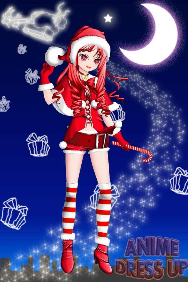 anime christmas outfits