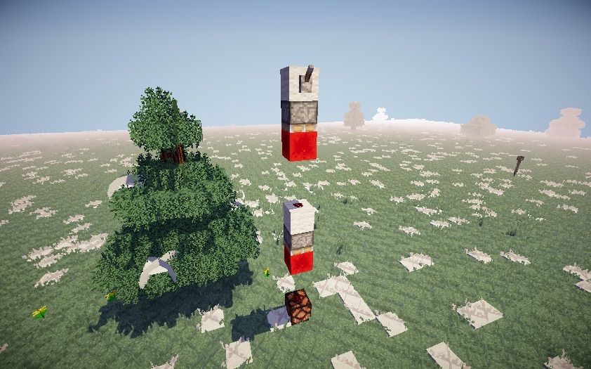 How to Transmit Redstone Signal Vertically Basic Redstone Guide