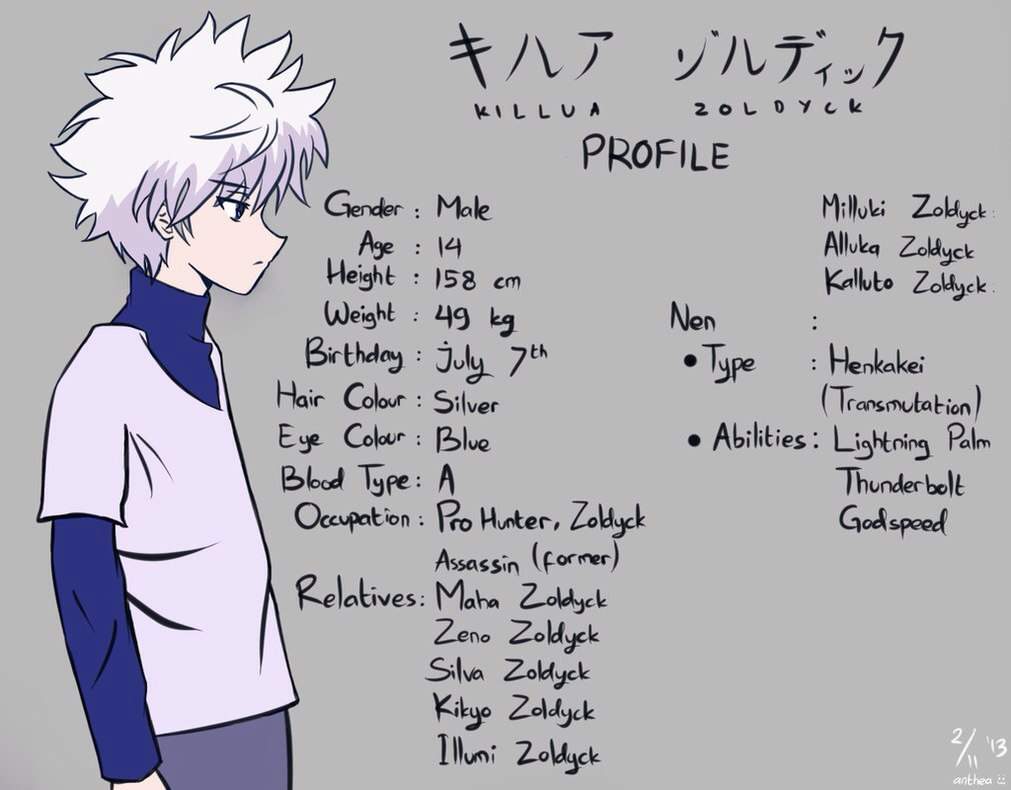 Killua Zoldyck | Wiki | Anime Amino